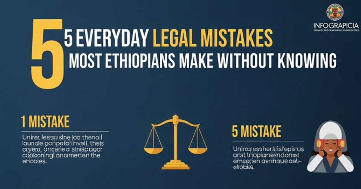5 Everyday Legal Mistakes Most Ethiopians Make Without Knowing